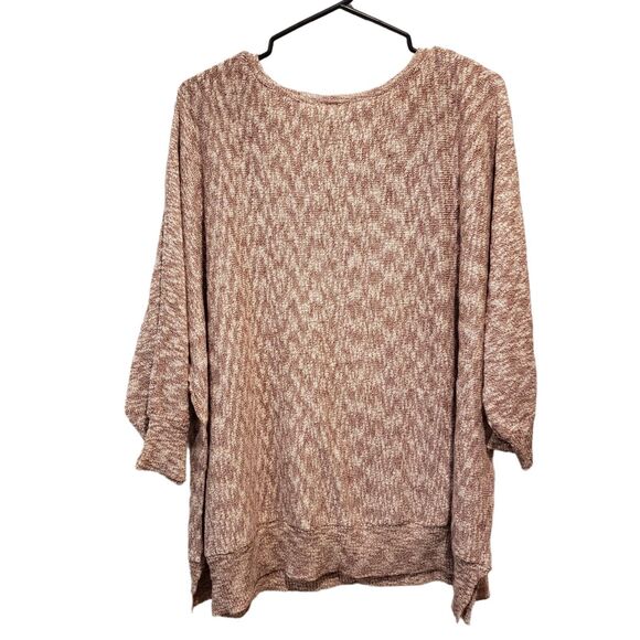 MODCLOTH Red Heathered Sweater Front Chest Pocket Women size 3x - Picture 7 of 10